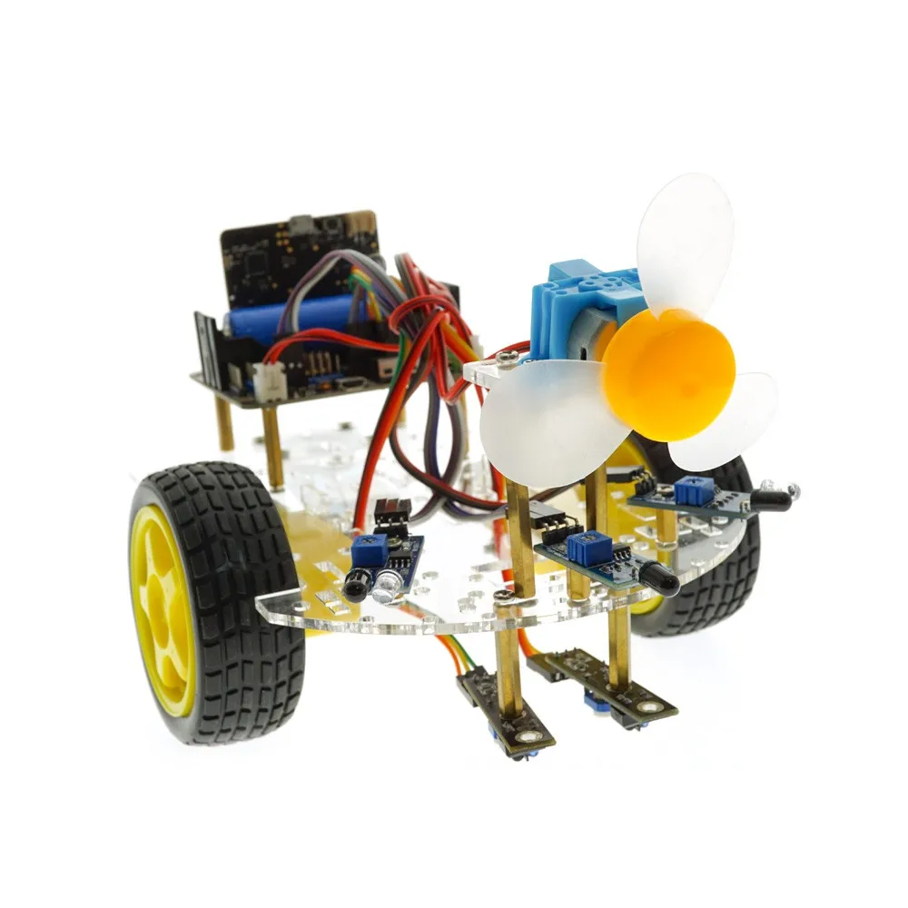 
 2020 DIY электронные наборы Огнетушитель умный робот автомобиль RC комплект для микро: бит  