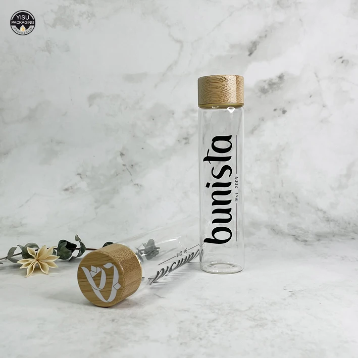 glass test tubes with cork stoppers with corks with screw caps