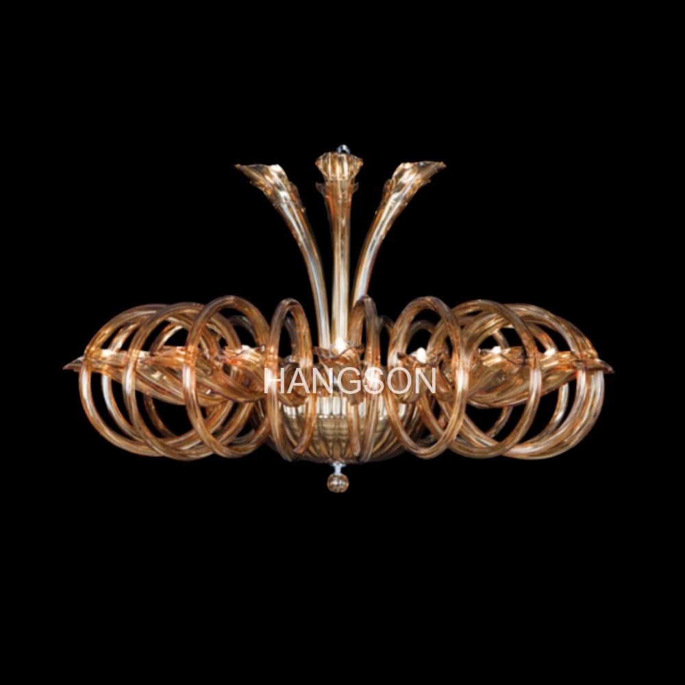 European Luxury glass Chandeliers Living Room Hotel Decorative Candles Chandeliers