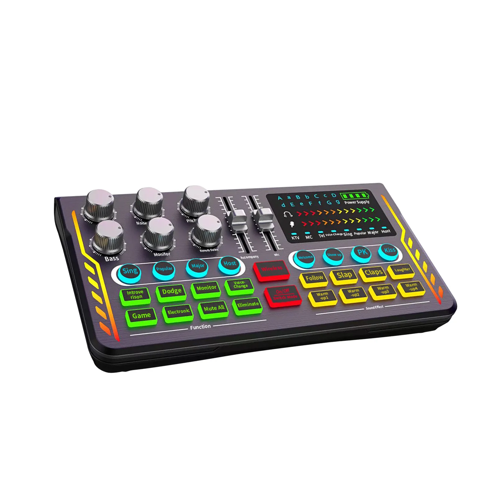 Cross border P2 anchor live broadcast sound card set, computer microphone external sound card live broadcast equipment