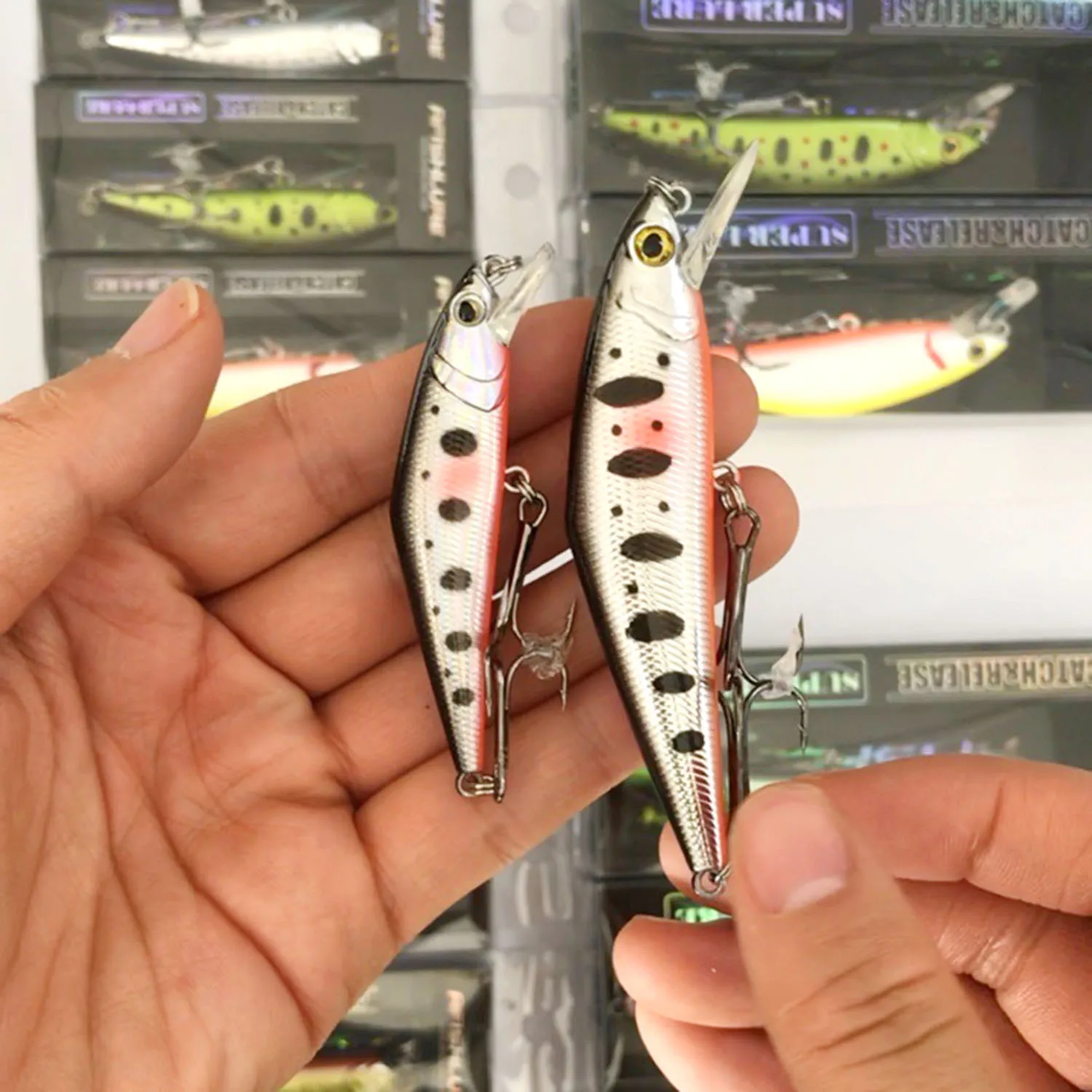 Hard plastic minnow lure 63mm/7.8g  85mm/14g sinking water hard bait artificial lures