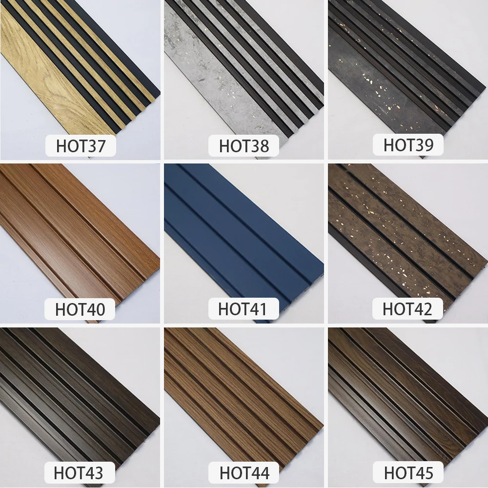 ps foam charcoal polystyrene decorative outdoor exterior interior fluted slat wall decor panel wall interior
