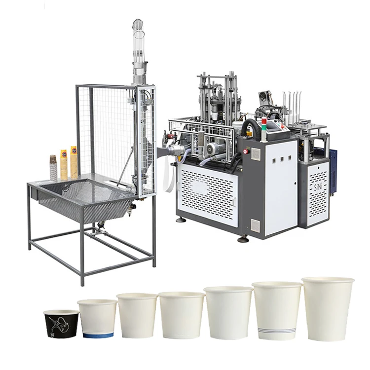 Disposable 80pcs/min paper cup machinery paper cup cutting  fan printing machine