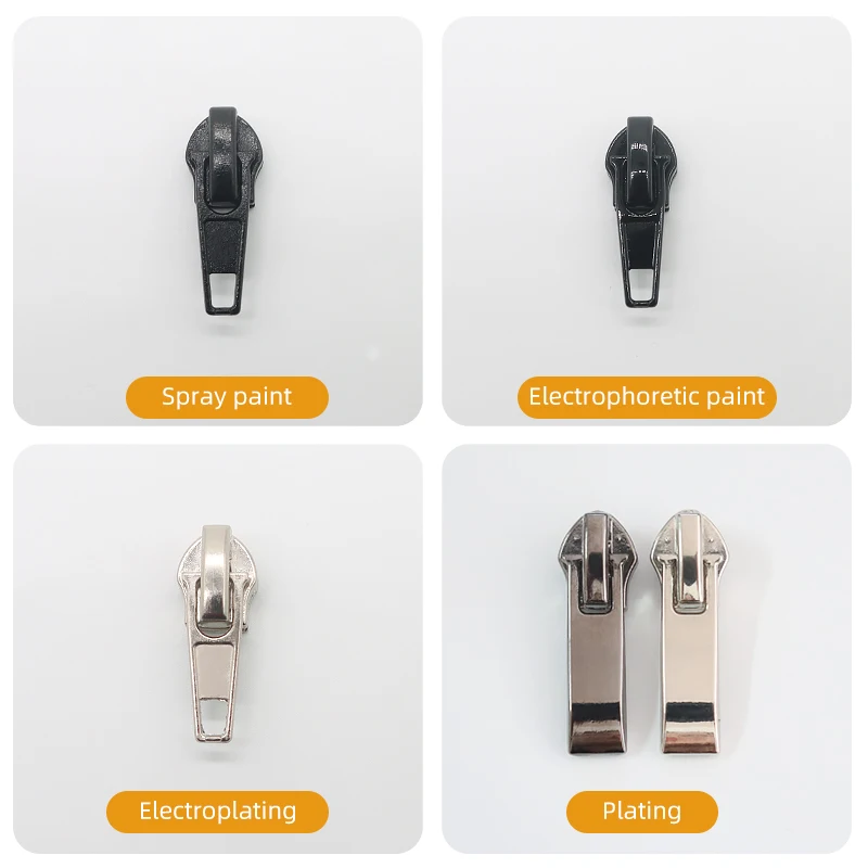 Hot Sale General-purpose Non Lock Custom Engraved Double Slider Zipper Puller Nylon