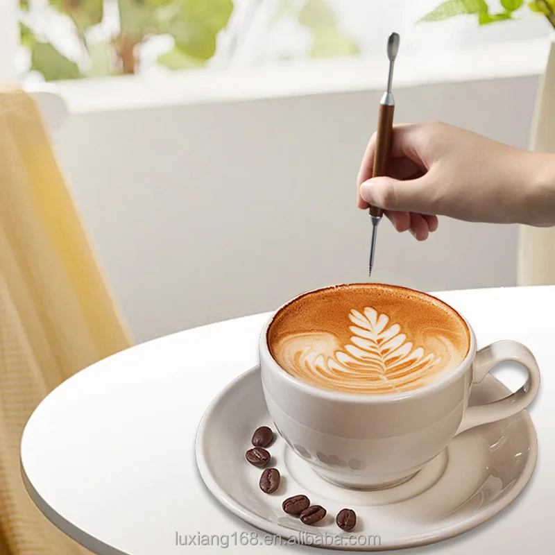 Espresso Coffee Tools Latte Stainless Steel Coffee Stirrer with Iron Gift Packing Box for Barista