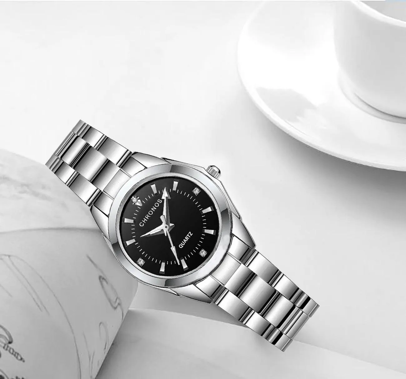 Chronos Watch Women Luxury Quartz Watch Waterproof Ladies Wrist Watches Stainless Steel Relogio Feminino