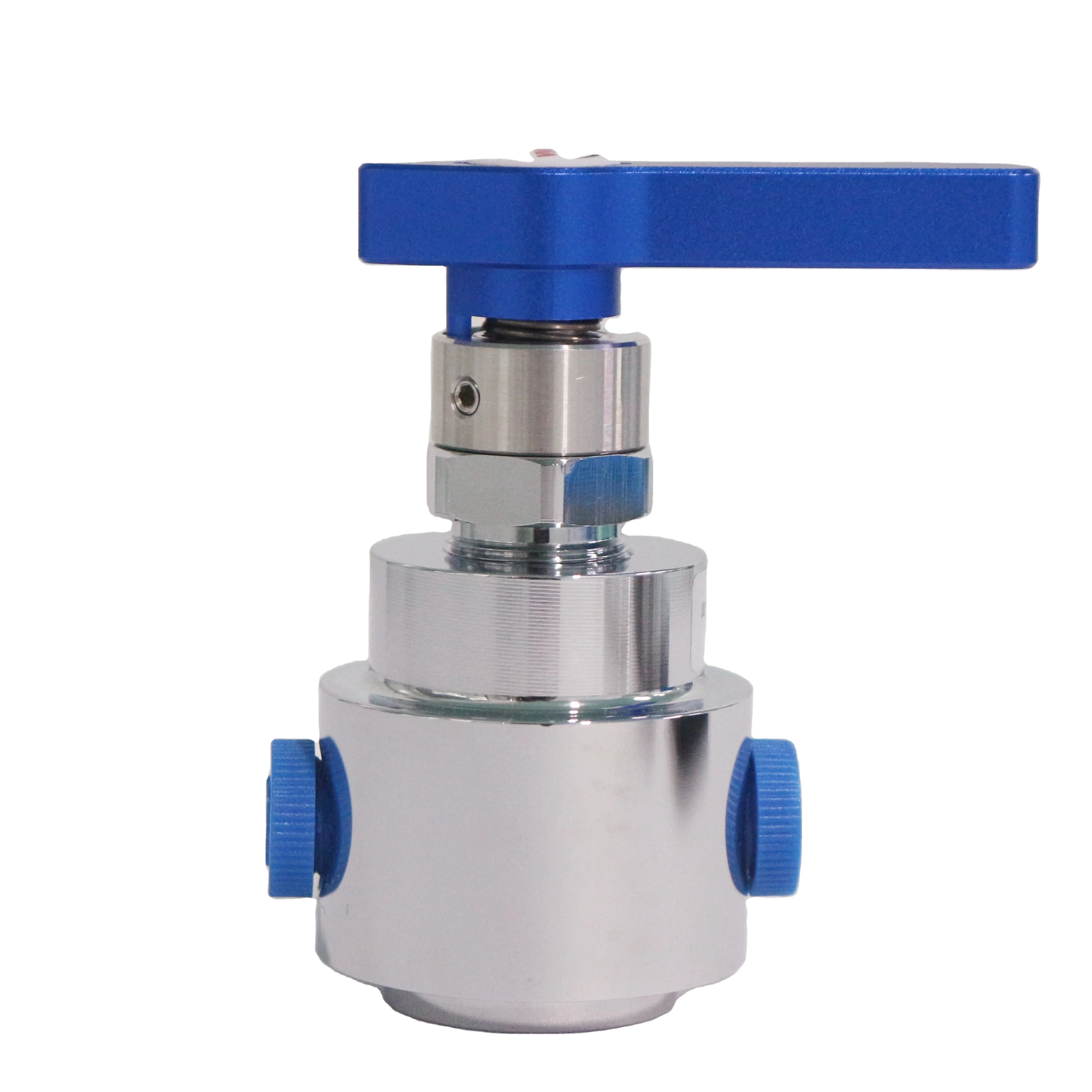 Chrome Plated Brass High Pressure Diaphragm Valve Left Right Lever Direction Manual Power for Gas Shutoff General Application