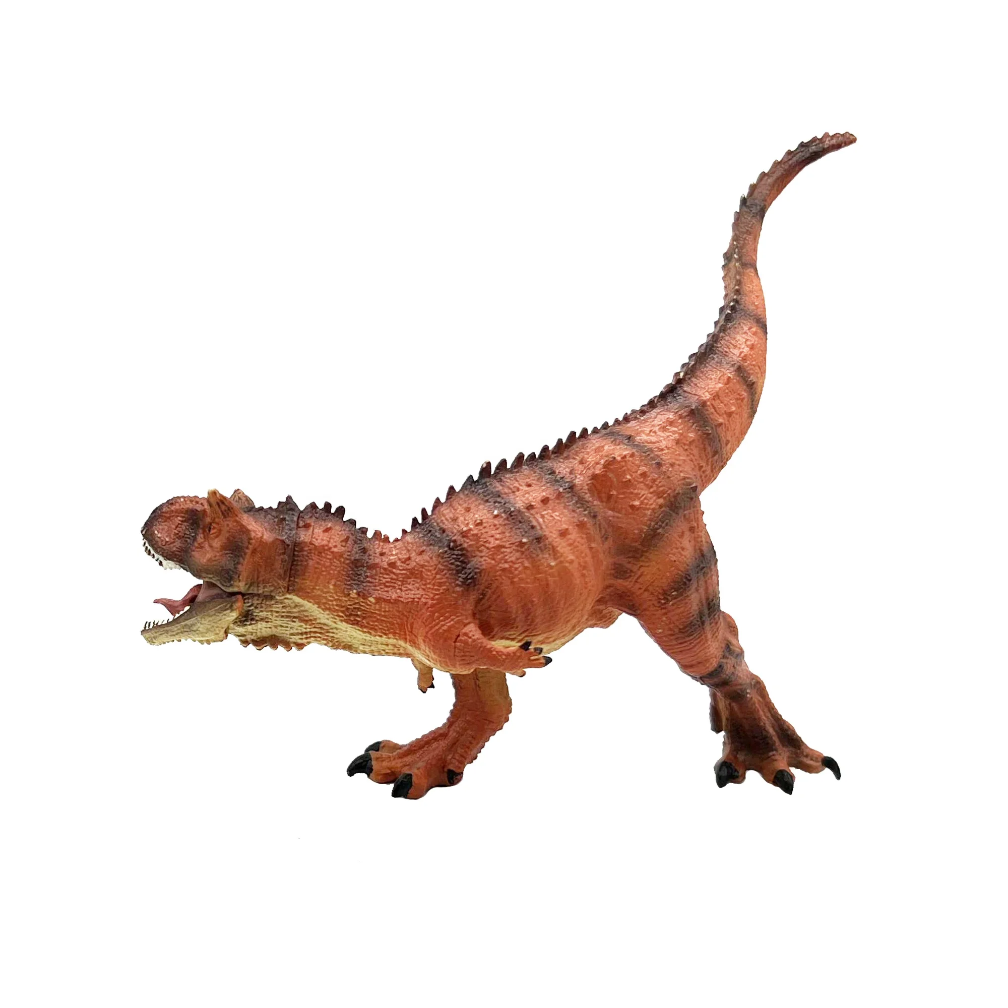 Animal Toys Dinosaur Figures Toys  Dino Action Figure Plastic Educational Play Orange Carnotaurus  with Movable Mouth