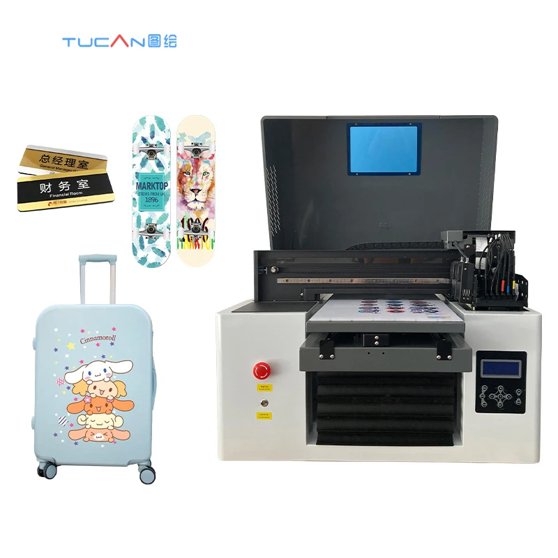 A3 Size UV DTF label sticker  printer 3360 size printing machines digital inkjet printer A3 eco solvent printer