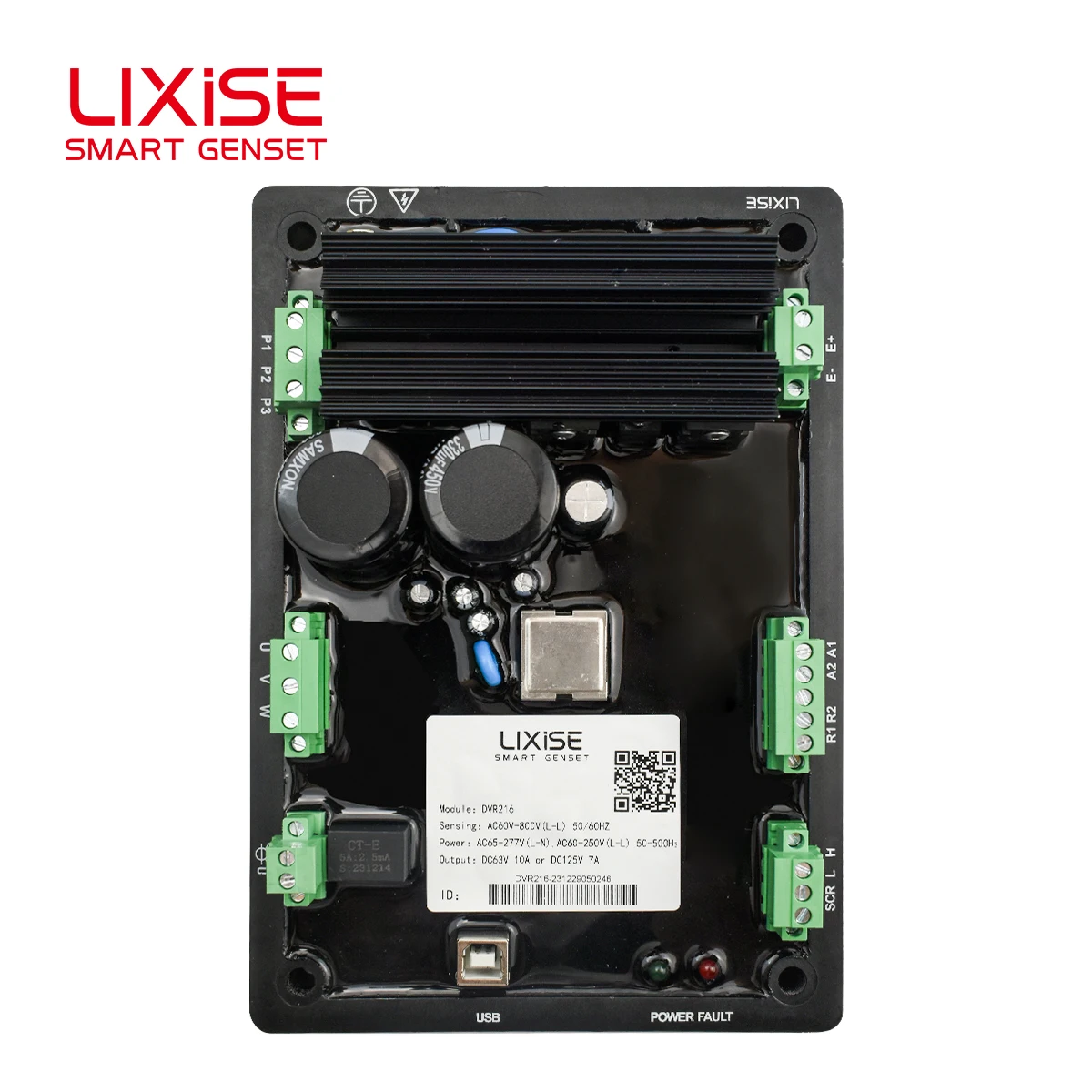 New Arrival Large Capacitance High Power LIXiSE DVR216 Alternator Voltage Regulator Brush Generator Digital AVR