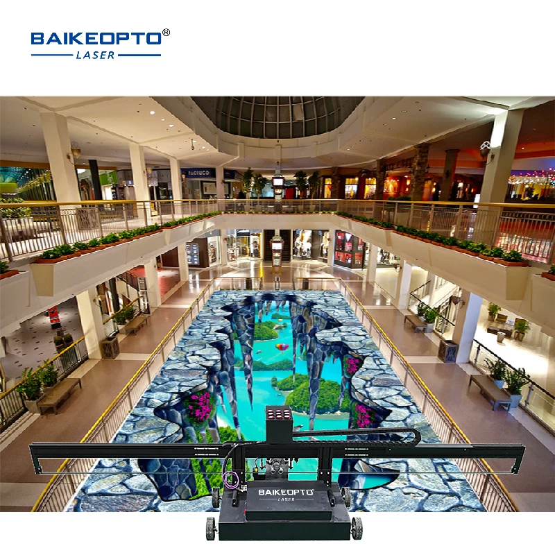 Baikeopto New Printing Machine Floor Painting UV Printing Machine Factory Direct Sale 3D Picture Painting