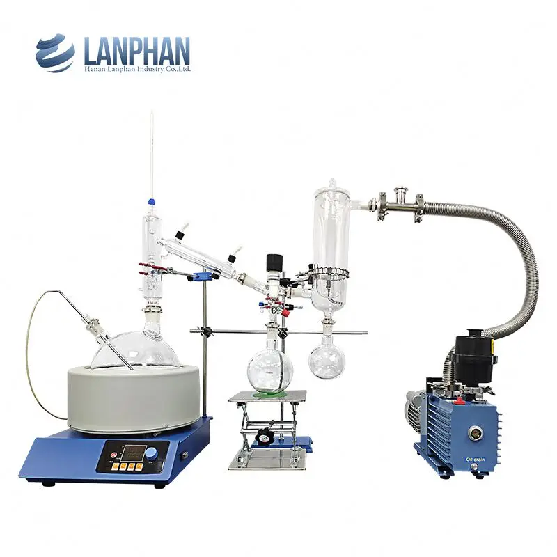 Short Path Distiller Equipment 5L Fractional Distillation Kits