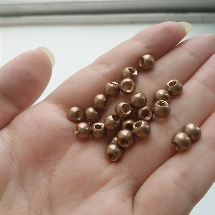 OEM fishing sinkers 3mm 3.25mm 3.5mm 3.8mm fly fishing brass ball beads