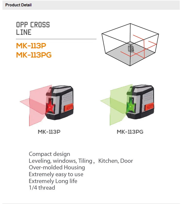 MAKA Brand New Arrive 4 In 1 Laser Levels Cross Line Laser Levels maka