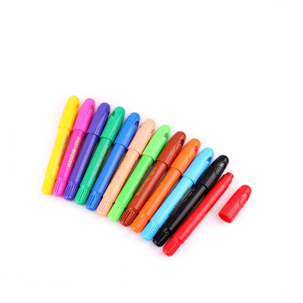 Factory Direct Top Quality Rotating Washable twist highlighter Crayons For Children