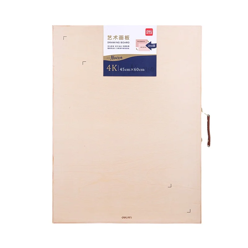 Deli 73881 4K Wooden Gouache Board Portable Art Sketch Drawing Pad Set for Modelling 12pcs per Carton