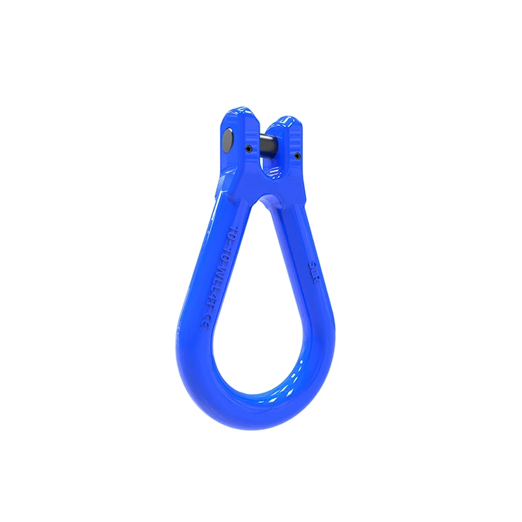 Shenli rigging high quality  g100 pear shaped weldless alloy master link/clevis reeving link for Lifting