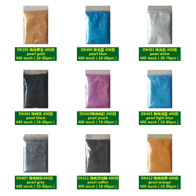 10G/Bag Epoxy Resin Mica Powder Pigment For Nail Art DIY Pearlescent Pigment For Craft products Painting  Slime Ink