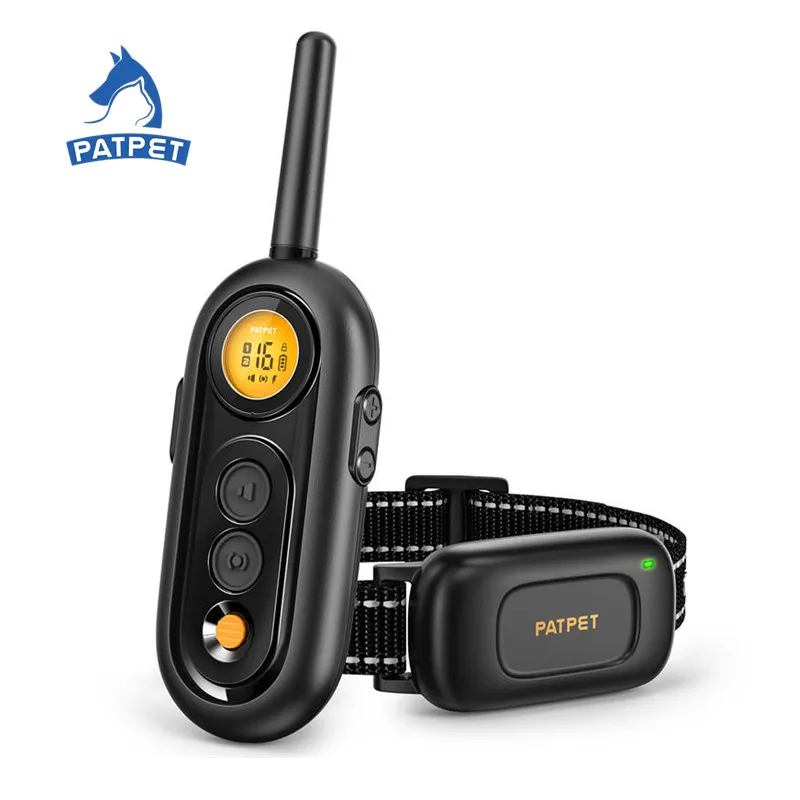 Patpet Best Dog Training Shock Collar Electric Dog Rechargeable with Safe Remote Beeper Vibration Training Modes Shock Levels