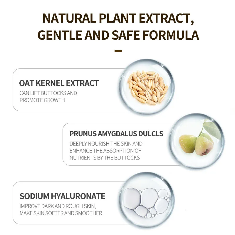 
AH Original Natural Bubble Butt Hips Lift Enhancer Cream Hips Lifting up Cream 