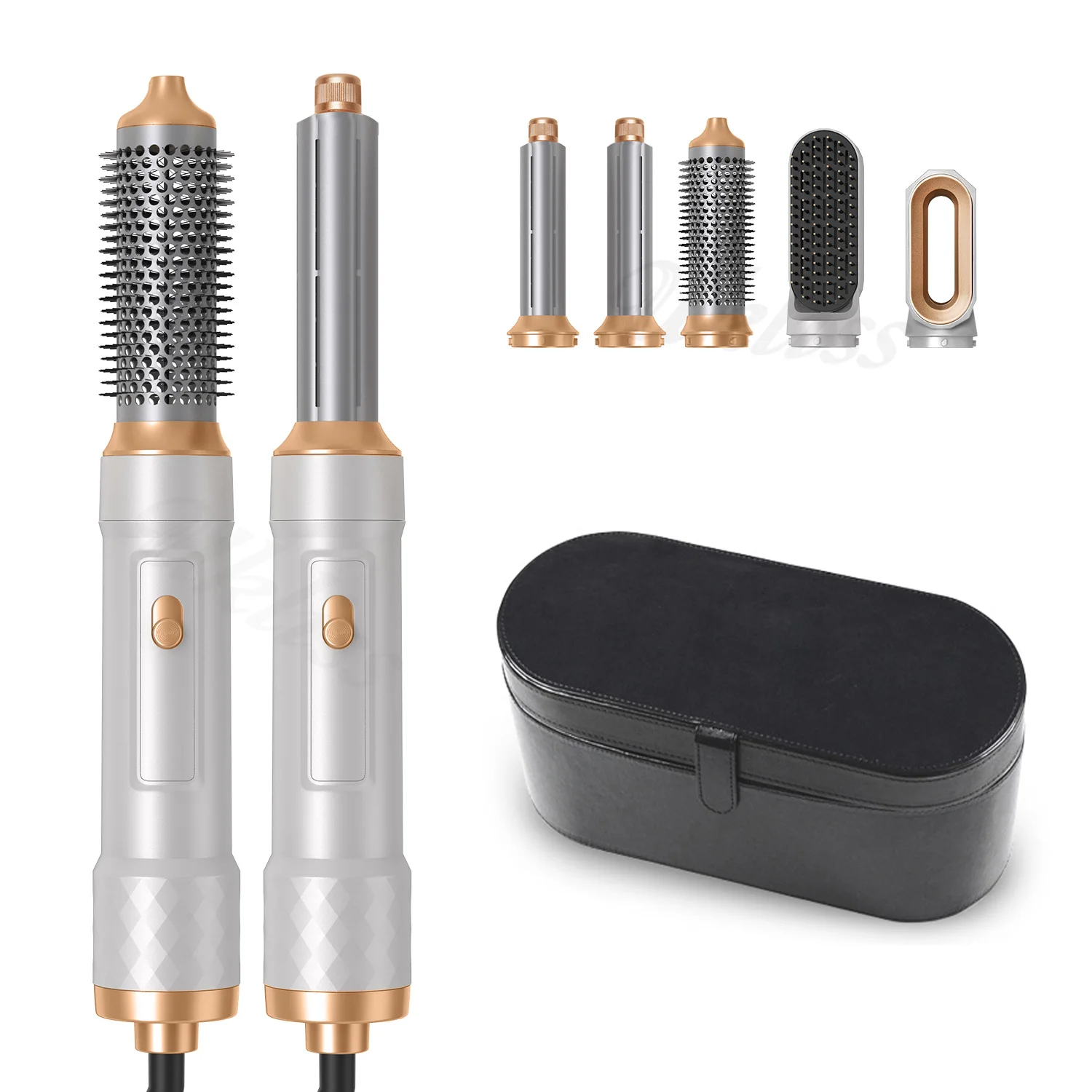 5 In 1 Hot Air Brush Hair Dryer Hair Straightener Curling Styler Air Blow Dryer