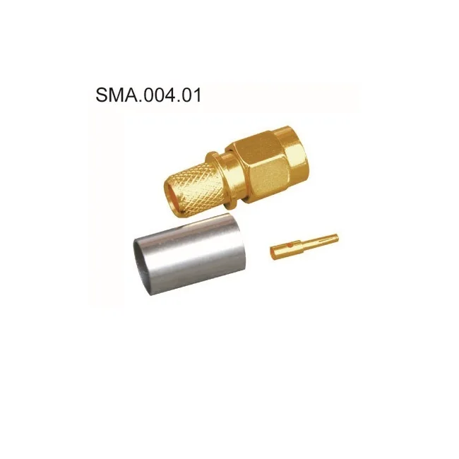 
SMA/RPSMA male crimp type for LMR240 