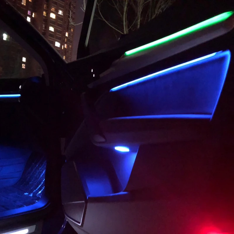 Текстильная ткань T-образной формы из оптического волокна с боковым свечением