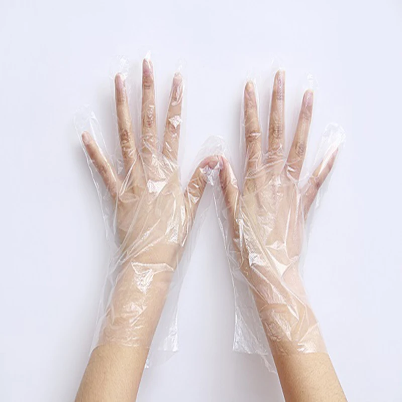 Wholesale 0.6g/pcs plastic glove for eating