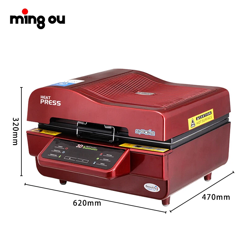 Hot sales 3D Vacuum T-shirt Mug phone case heat press sublimation Machine