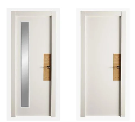 Simple high quality interior bedroom solid wood door design white wooden door