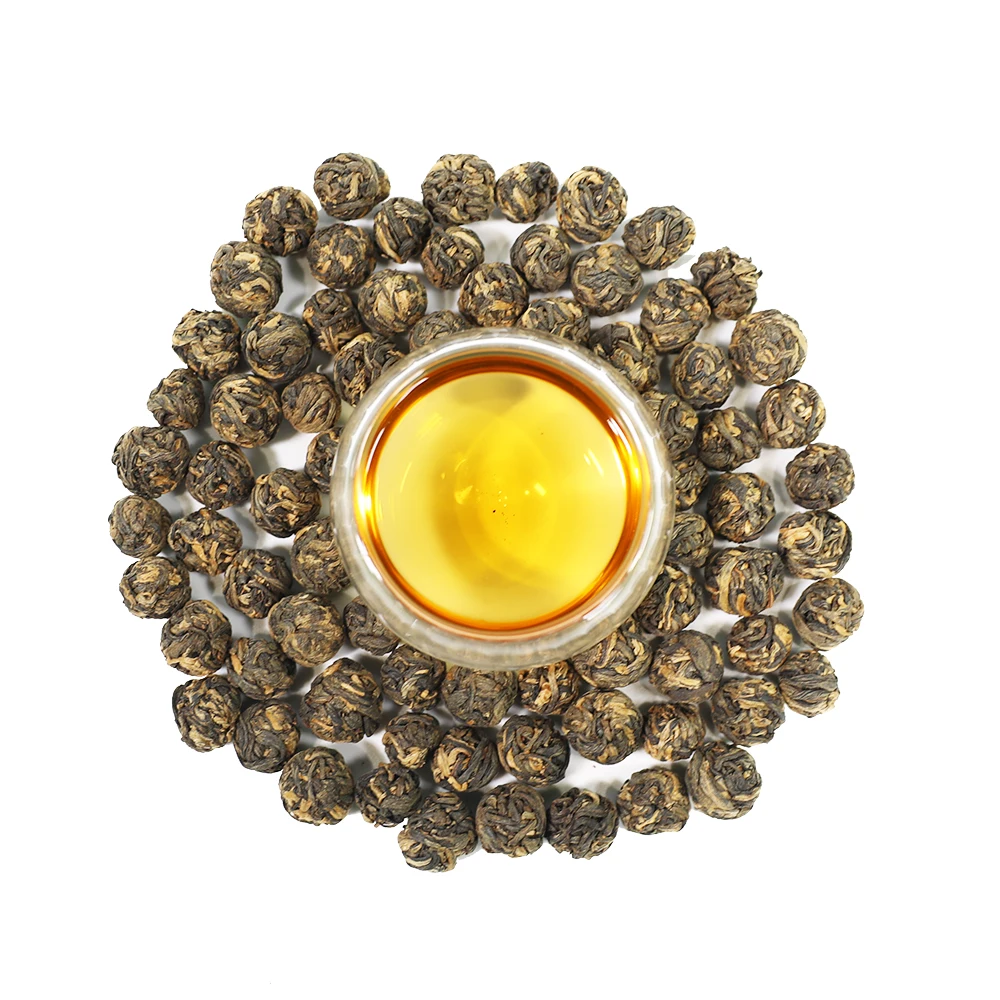 Popular Chinese Yunnan Handmade Organic Black Dragon Pearl tea