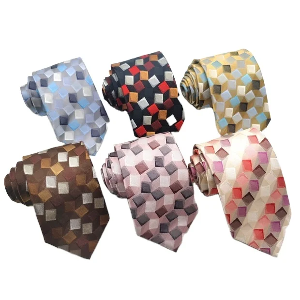 Custom Formal Custom Geometric Paisley Floral Flower Design Silk Ties Woven Jacquard Men Necktie Manufacturer