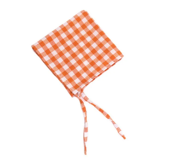 Wholesale Pet Washable Triangle Plaid Pet Bandanas Adjustable Custom Dog Scarf Bandana