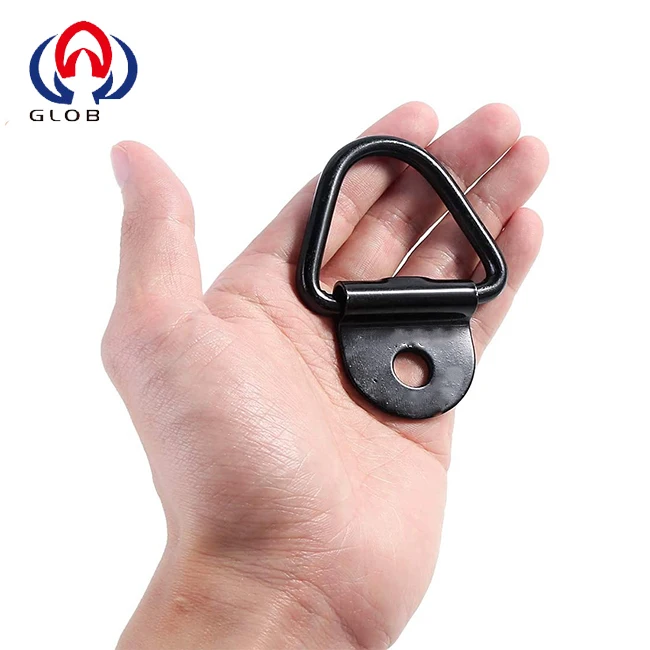 4pcs Heavy Duty V-Ring Bolton Trailers Anchor for Trucks Cargo Rope Bolt on Surface Mounting Bracket
