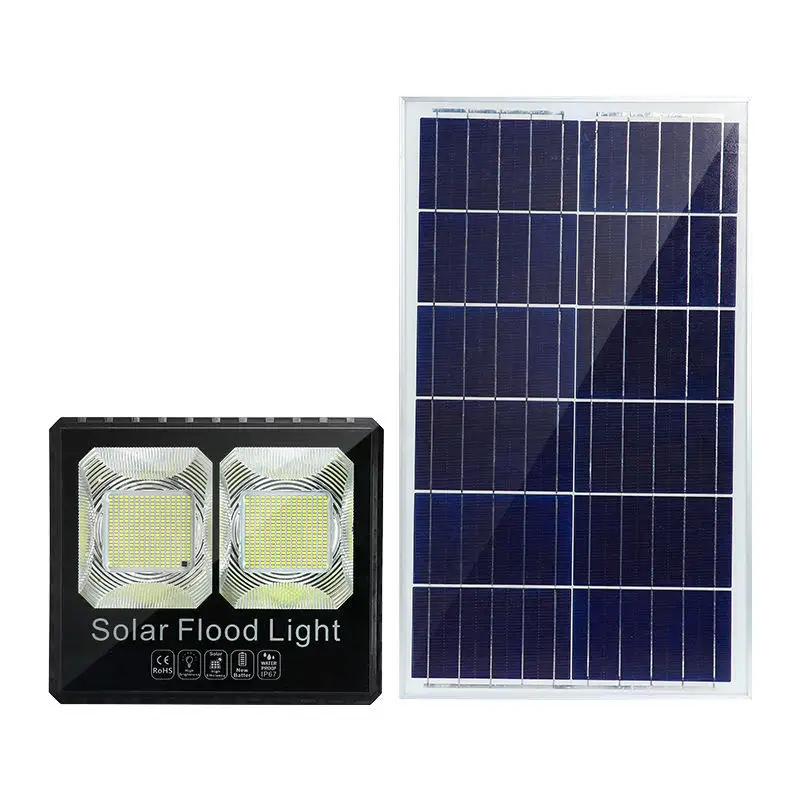 100w 300W waterproof explosion proof solar lens floodlight for outdoor garden