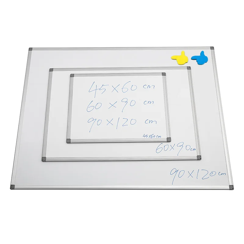 OEM Factory Customizable 45-90 Wall-Mounted Aluminum Magnetic Dry Erase Board Standard Whiteboard Office Bulletin Board