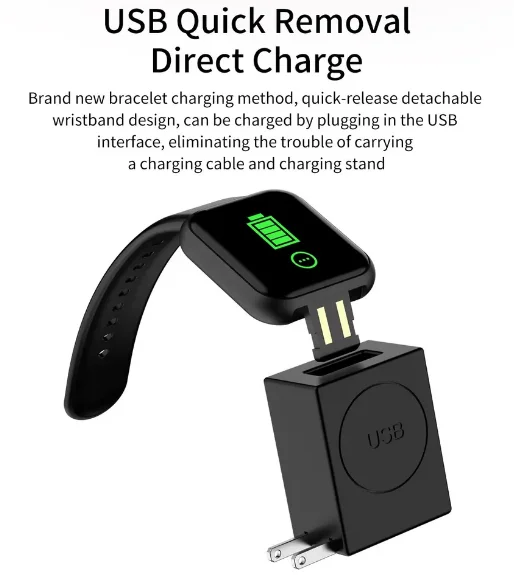 New smart watch for men and women 1.44-inch Makaron D20S Y68S blood pressure and heart rate monitoring smart watch