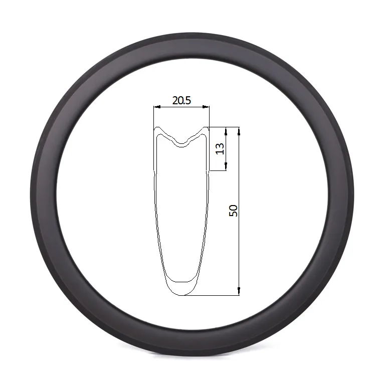 18h 32h 700C 38mm 50mm 88mm deep 20.5mm width clincher tubeless V brake T700 carbon fiber rims
