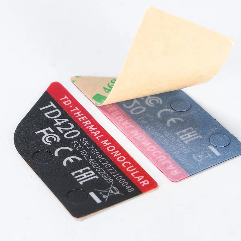 Custom printed PVC double-sided adhesive industrial label sticker