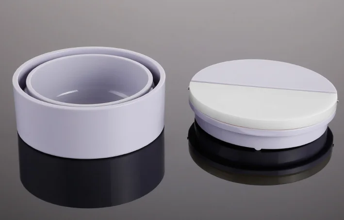 ABS material cosmetic 50g skin care cream jar with spatula