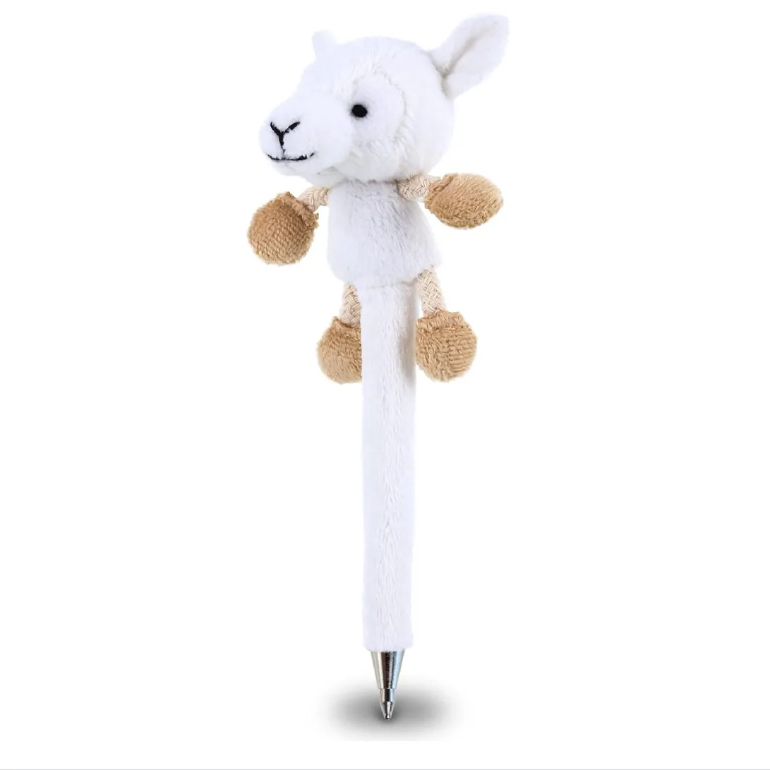 Novelty Colorful Fluffy Gift Ball Pen POM POM Rabbit Head Pen for Easter and Party Supplies