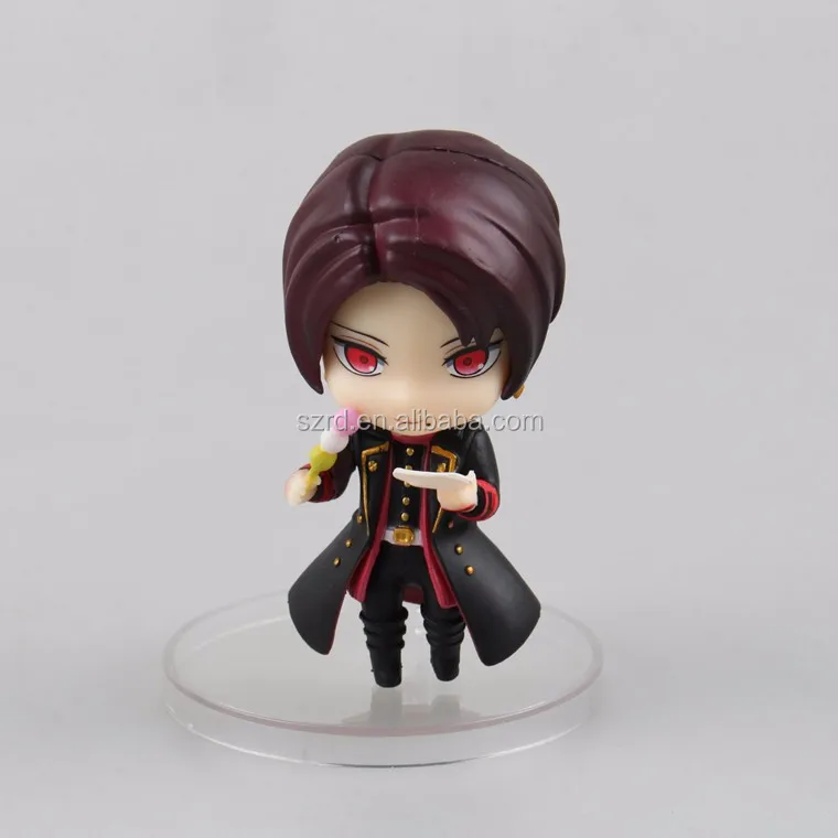 Cartoon anime boy 3d printing PVC figures collection mini toys set