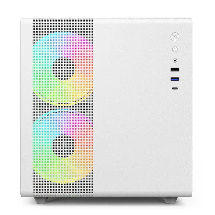 Caja Gaming ATX Cristal Templado Ventiladores ARGB Disponible en Tres Colores Black Computer Case & Tower