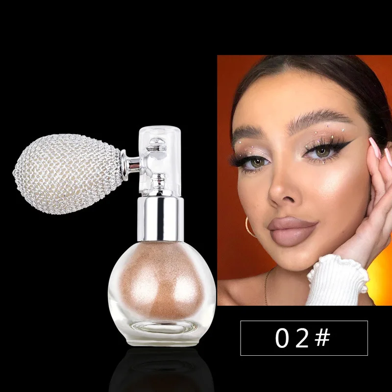 Highlighter Spray Brightening Concealer Oil Control Loose Powder Body Highlighter Shimmery Powder Setting Spray Powder