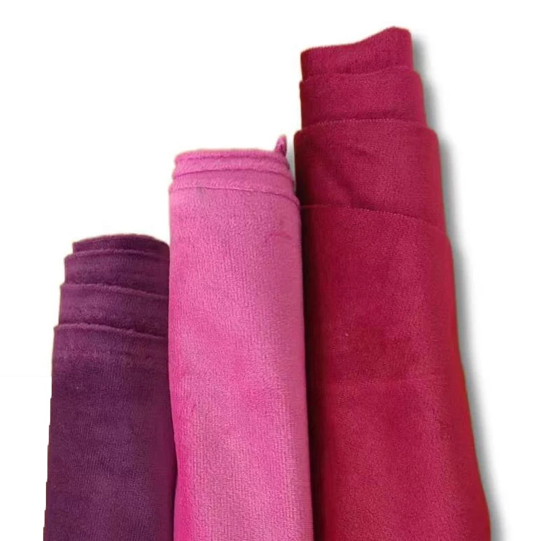 Factory Production Soft Shine Holland Velvet Fabric For Sofa Curtains Textile