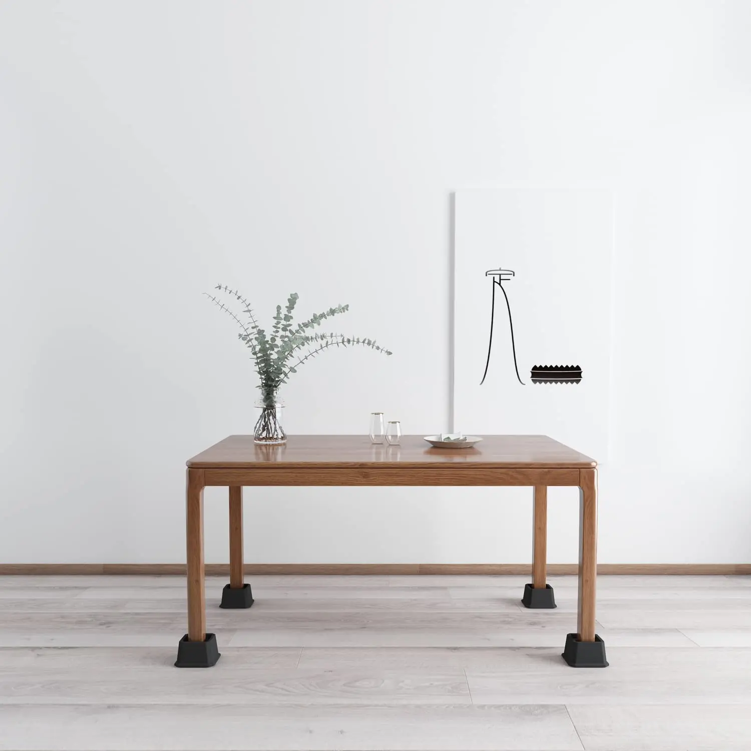 Bed Risers Heavy Duty Furniture Risers for Bed Frame Couch Desk Chair