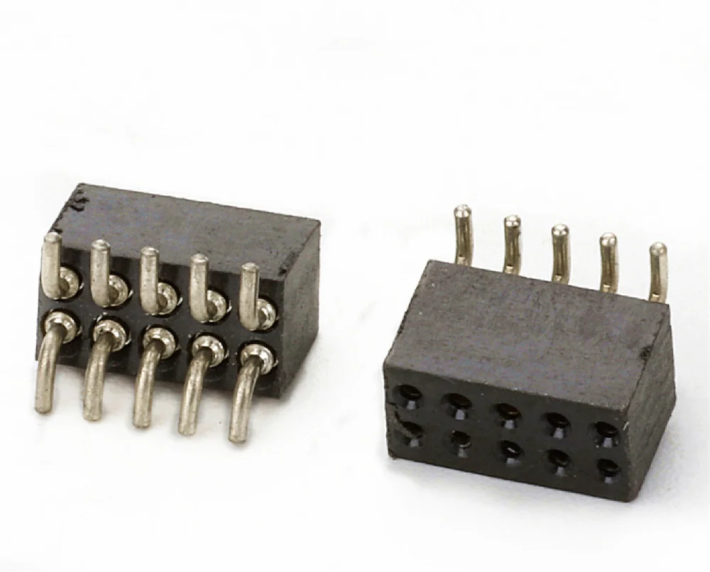 Low Profile 1.27 IC SIP Socket Pin Connectors Machine Pin female header surface Mount Vertical 1.27mm pitch 10pin smt