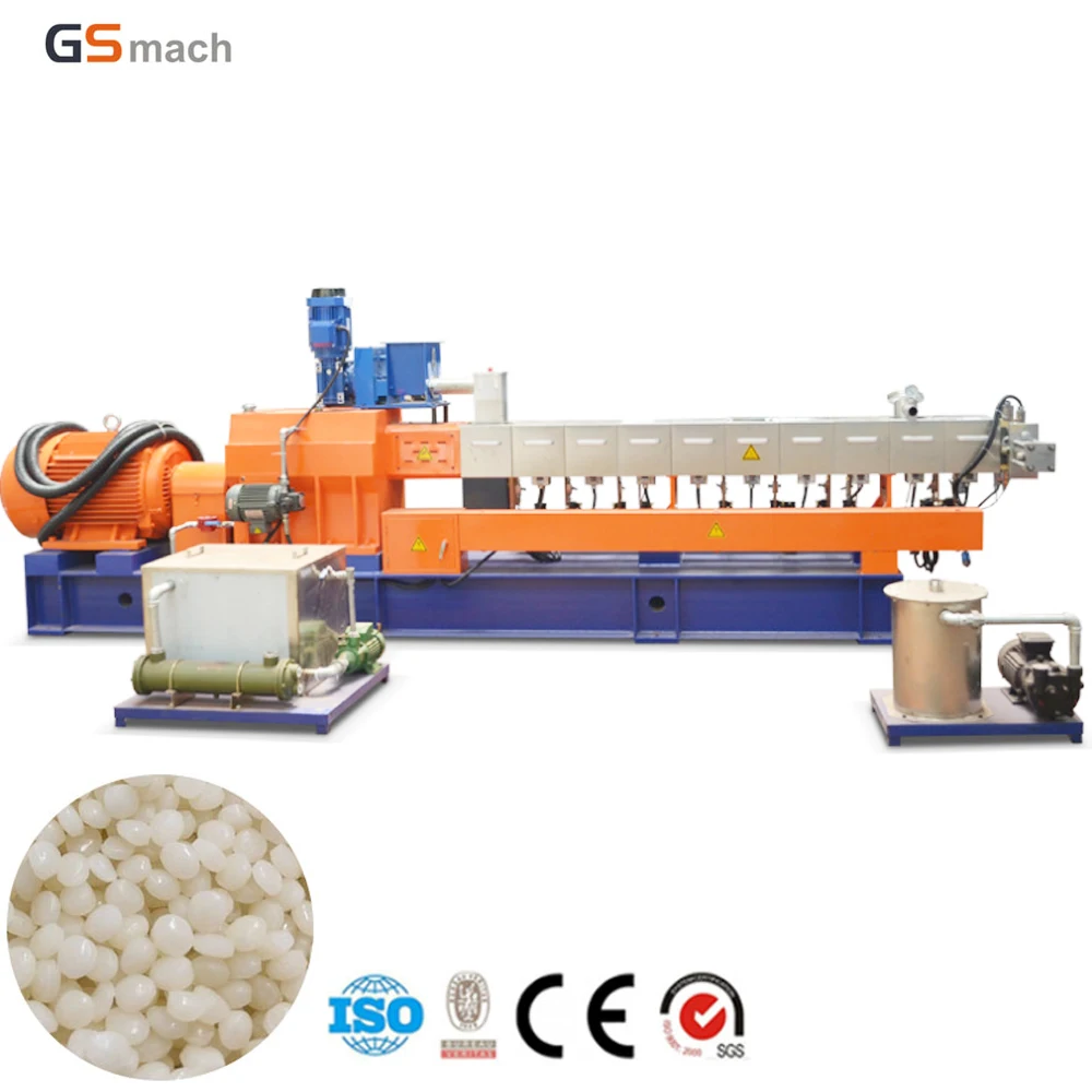 GS-75 экструдер Двухшнековый для подводной Экструзионная линия производства обработки пластикового