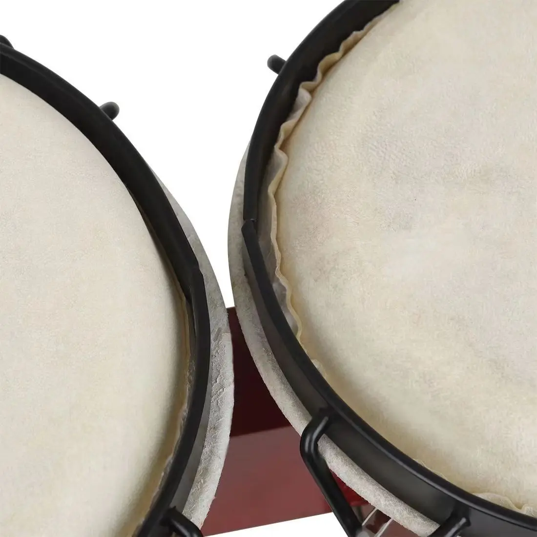 Chinese Factory Student Bongo Drums YDB-105D Cowhide Skin Wooden Instrument from Cowhide Skin Wooden Instrument