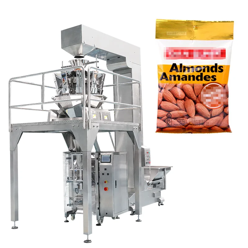 Full automatic macaque pistachio batam pine nuts hawthorn strips macadamia walnut almond packing machine